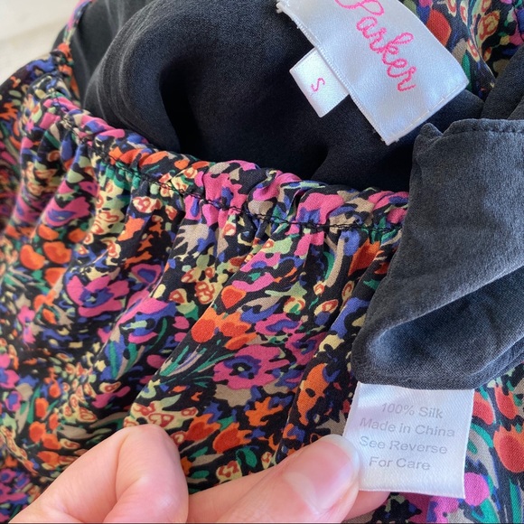 Parker Silk Sleeveless Floral Print Mini Dress - Picture 7 of 8